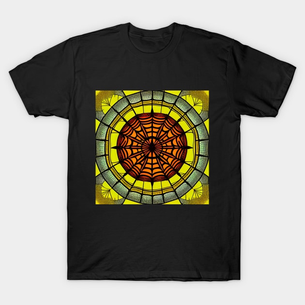 Spider Net Mandala T-Shirt by SmartPufferFish